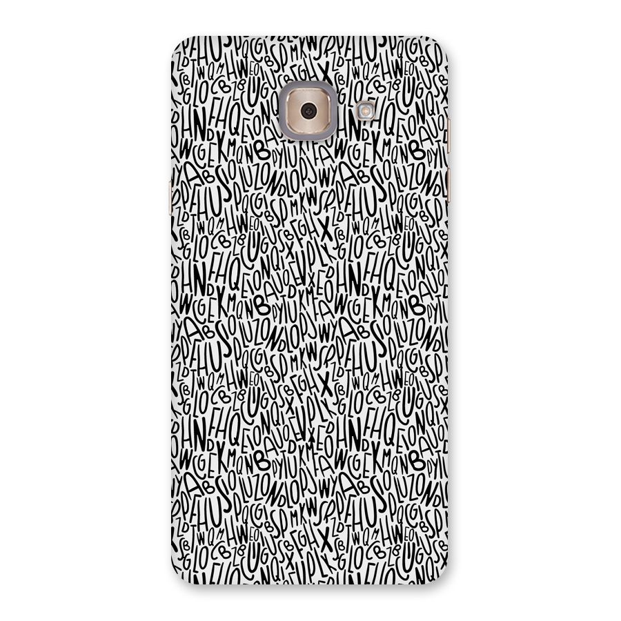 Alphabet Seamless Abstract Back Case for Galaxy J7 Max