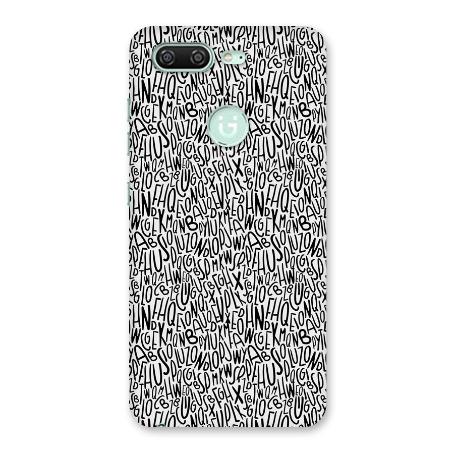 Alphabet Seamless Abstract Back Case for Gionee S10