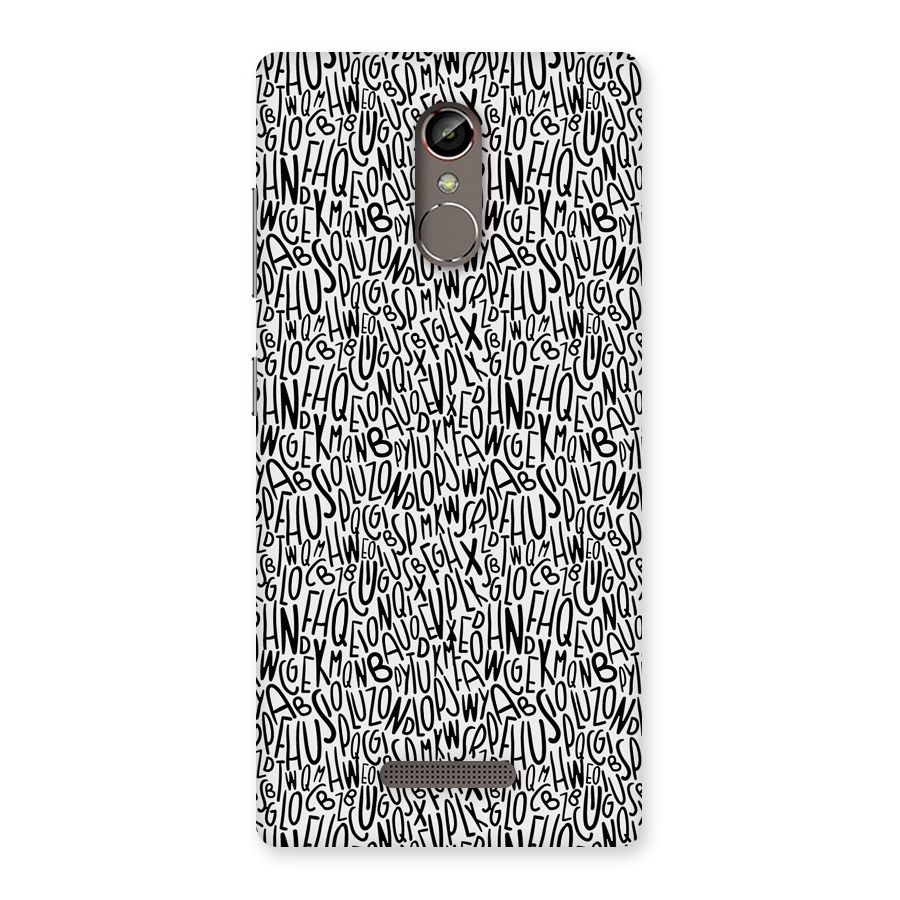 Alphabet Seamless Abstract Back Case for Gionee S6s