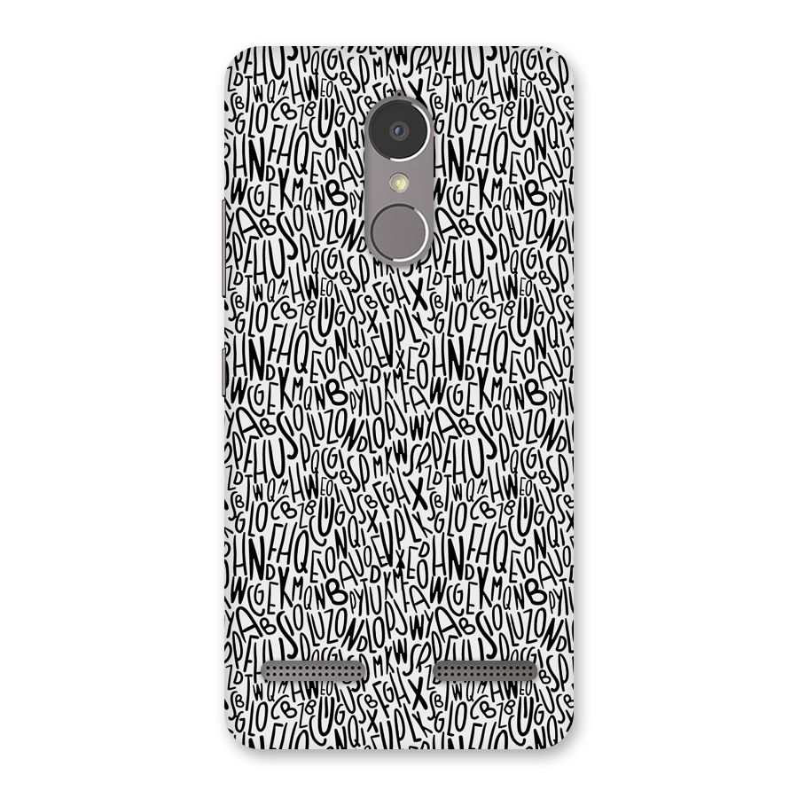 Alphabet Seamless Abstract Back Case for Lenovo K6