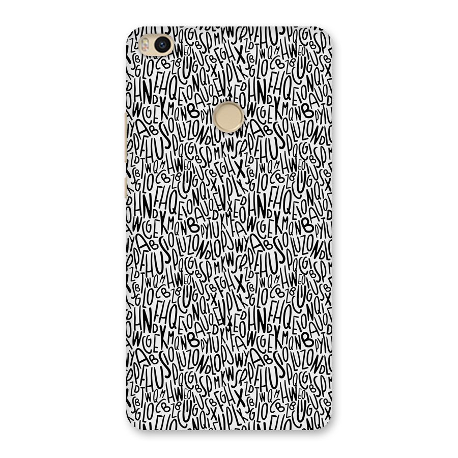 Alphabet Seamless Abstract Back Case for Mi Max 2