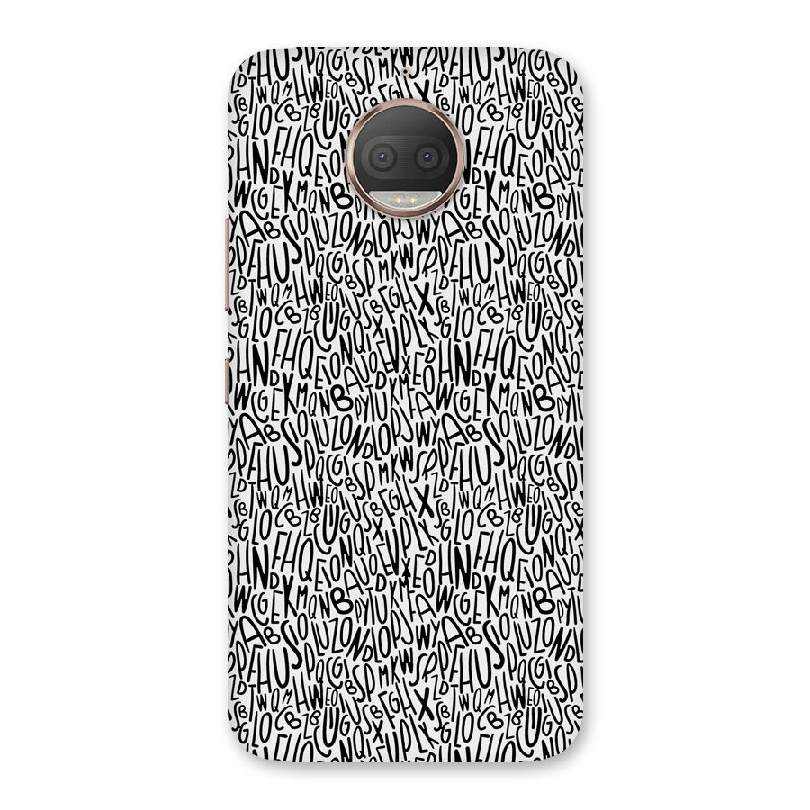 Alphabet Seamless Abstract Back Case for Moto G5s Plus