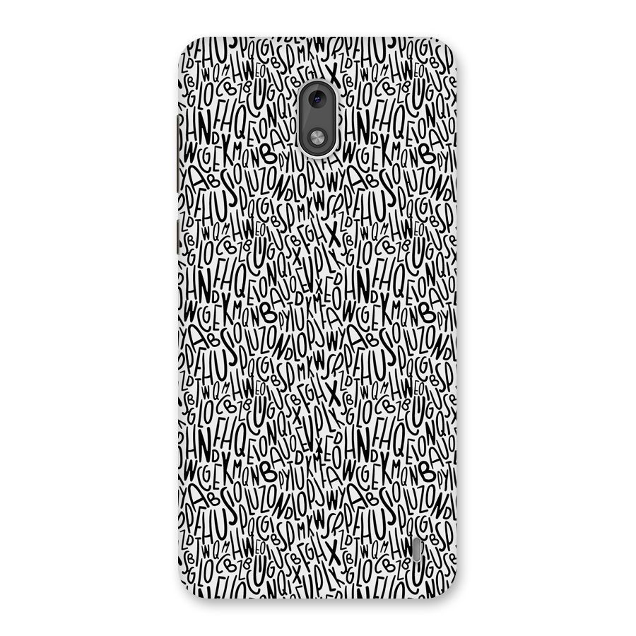 Alphabet Seamless Abstract Back Case for Nokia 2