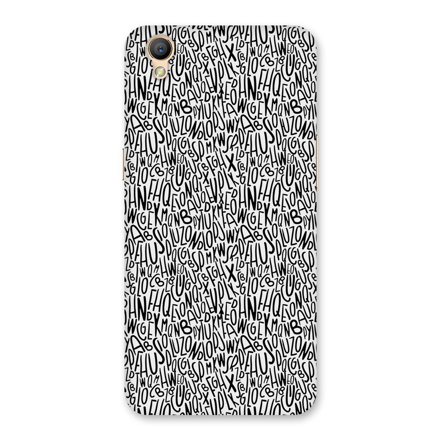 Alphabet Seamless Abstract Back Case for Oppo A37