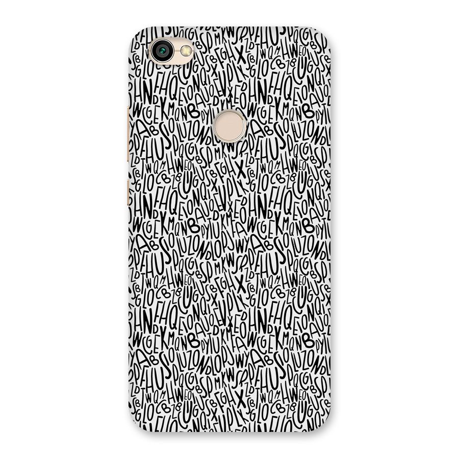 Alphabet Seamless Abstract Back Case for Redmi Y1 2017