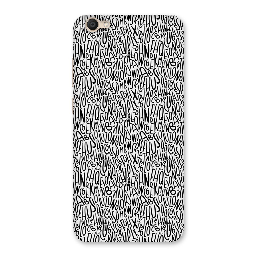 Alphabet Seamless Abstract Back Case for Vivo V5