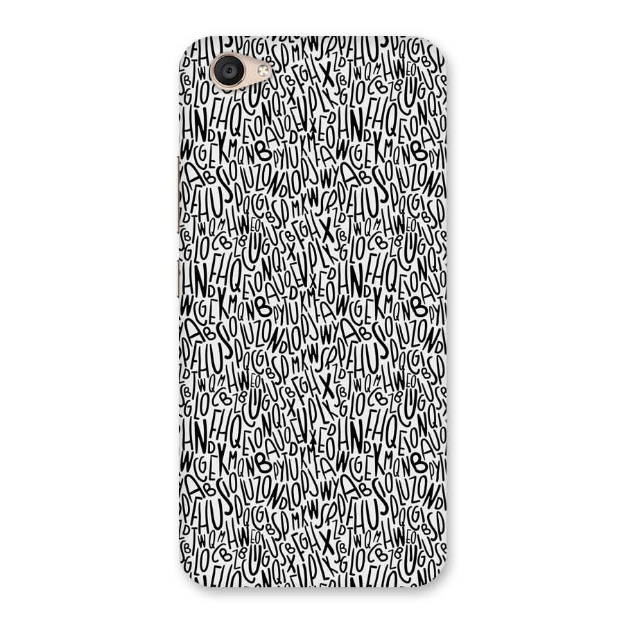 Alphabet Seamless Abstract Back Case for Vivo V5 Plus