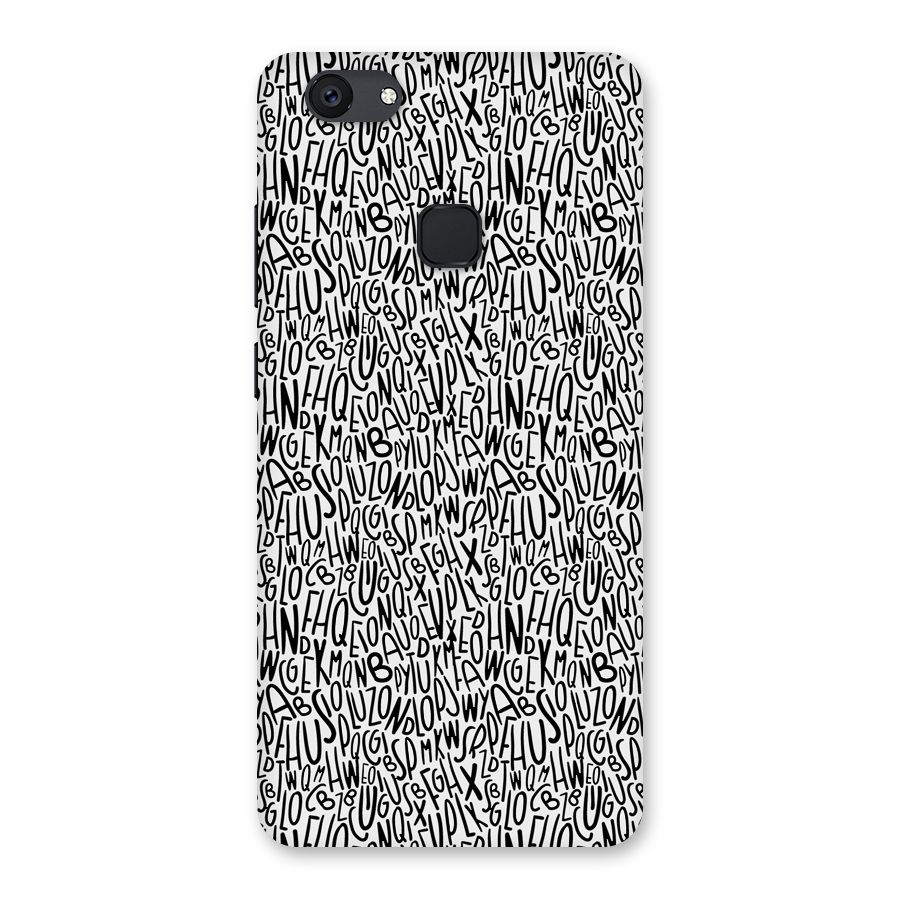 Alphabet Seamless Abstract Back Case for Vivo V7 Plus