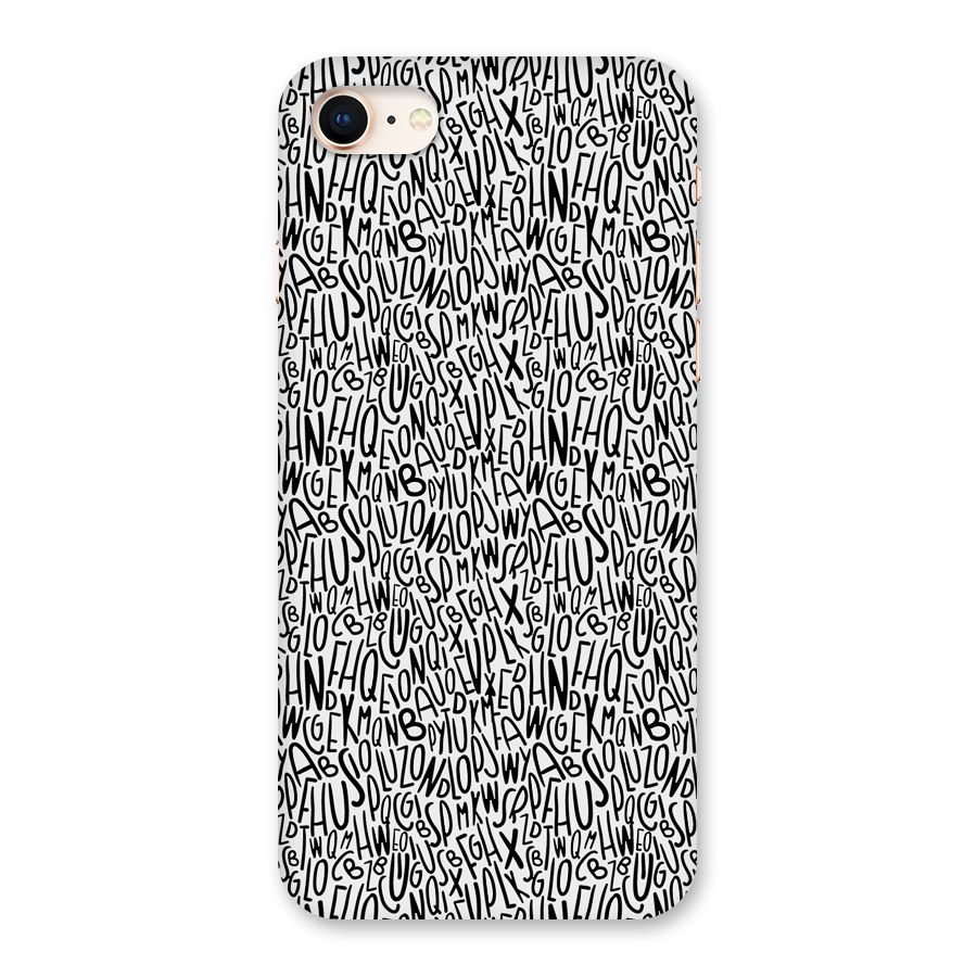 Alphabet Seamless Abstract Back Case for iPhone 8