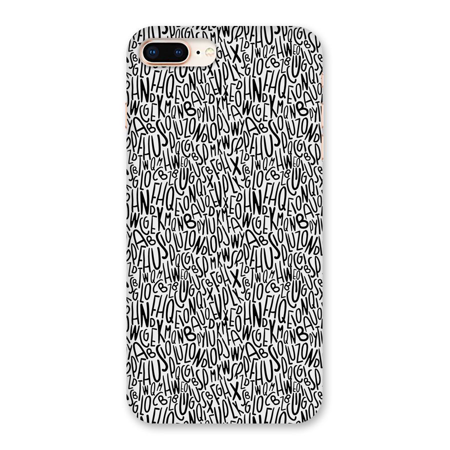 Alphabet Seamless Abstract Back Case for iPhone 8 Plus