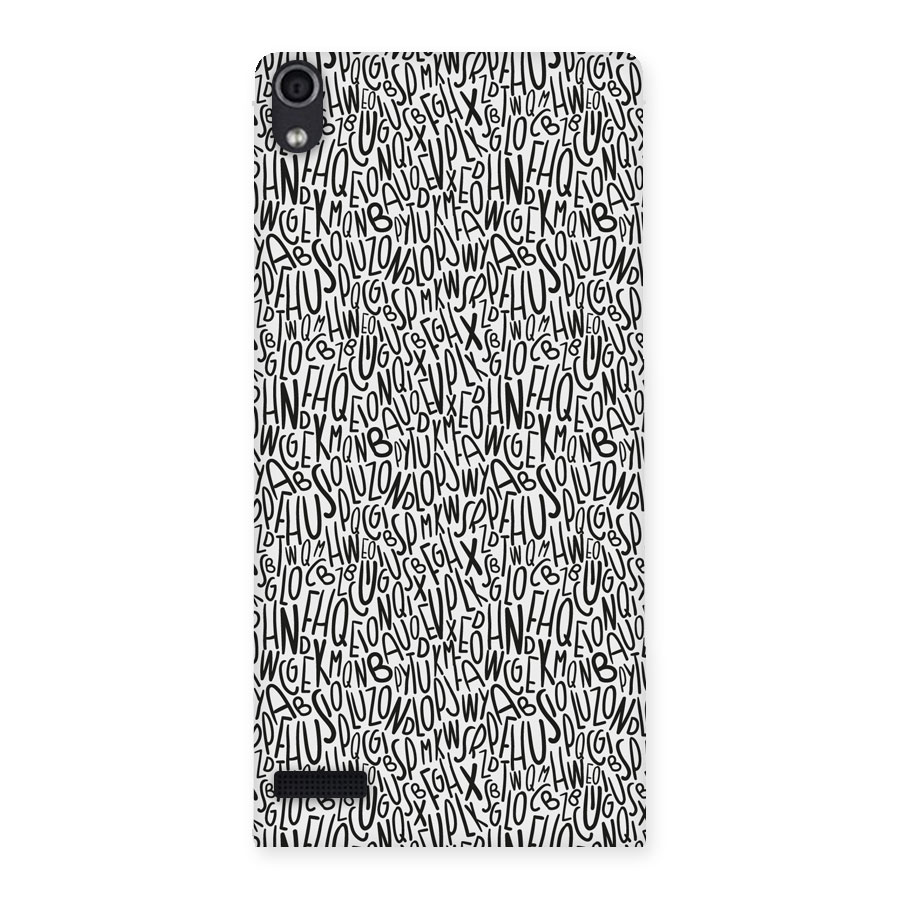 Alphabet Seamless Abstract Back Case for Ascend P6
