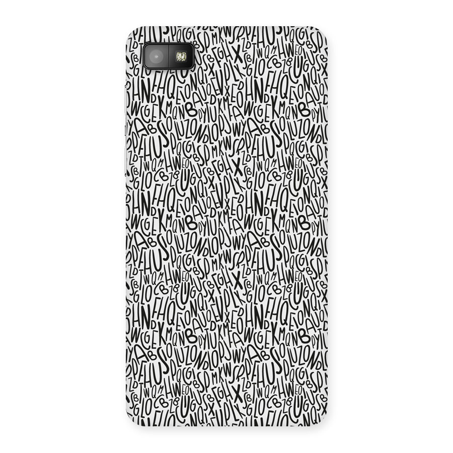 Alphabet Seamless Abstract Back Case for Blackberry Z10