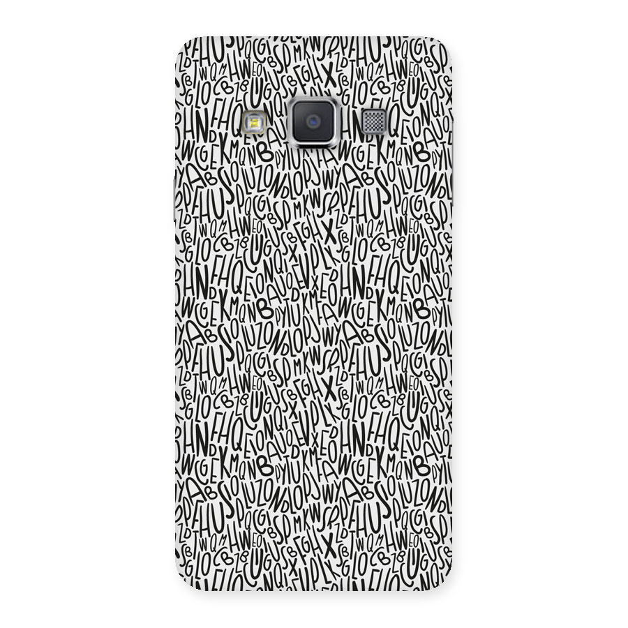 Alphabet Seamless Abstract Back Case for Galaxy A3