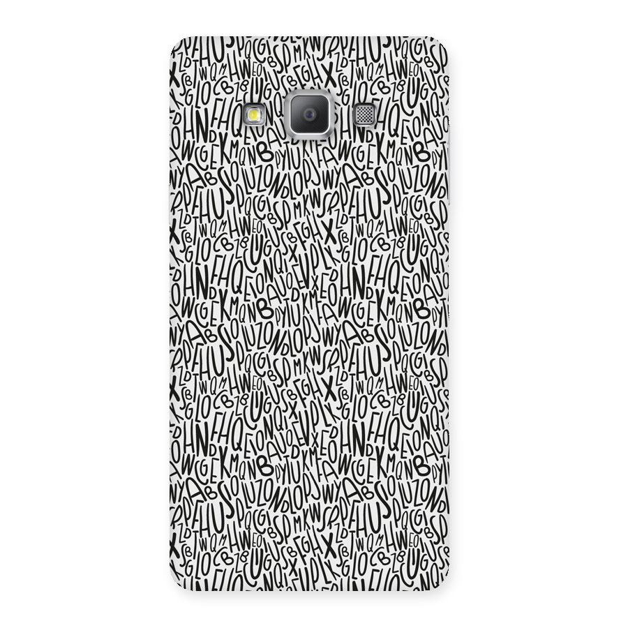 Alphabet Seamless Abstract Back Case for Galaxy A7