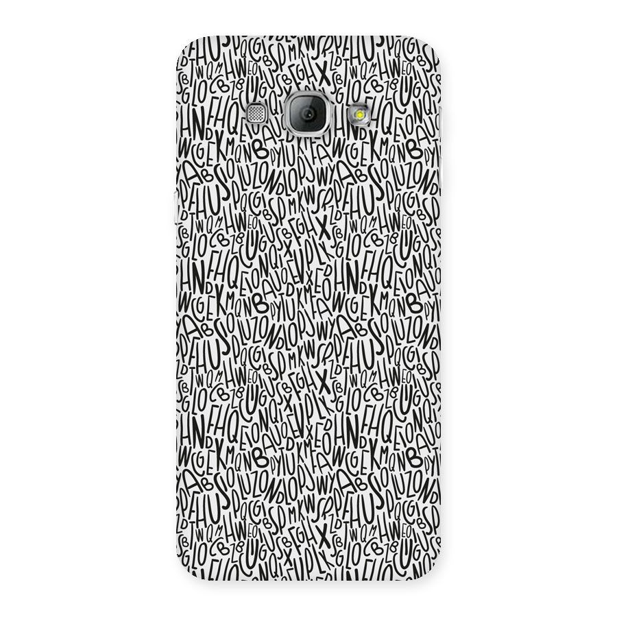 Alphabet Seamless Abstract Back Case for Galaxy A8
