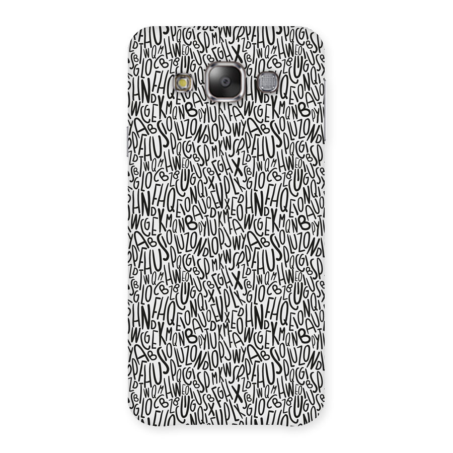 Alphabet Seamless Abstract Back Case for Galaxy E7