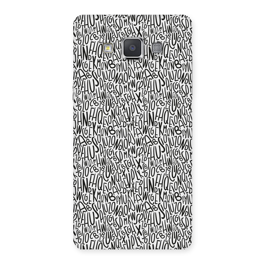 Alphabet Seamless Abstract Back Case for Galaxy Grand 3