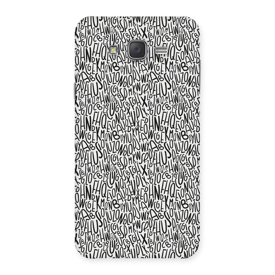 Alphabet Seamless Abstract Back Case for Galaxy J7