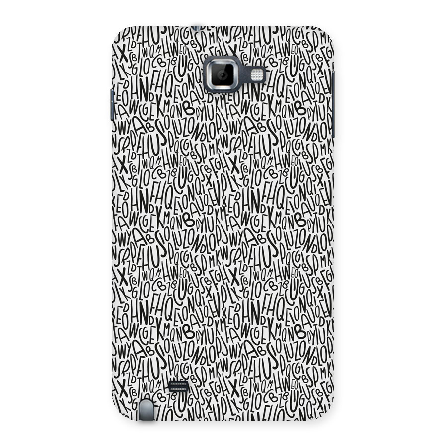 Alphabet Seamless Abstract Back Case for Galaxy Note