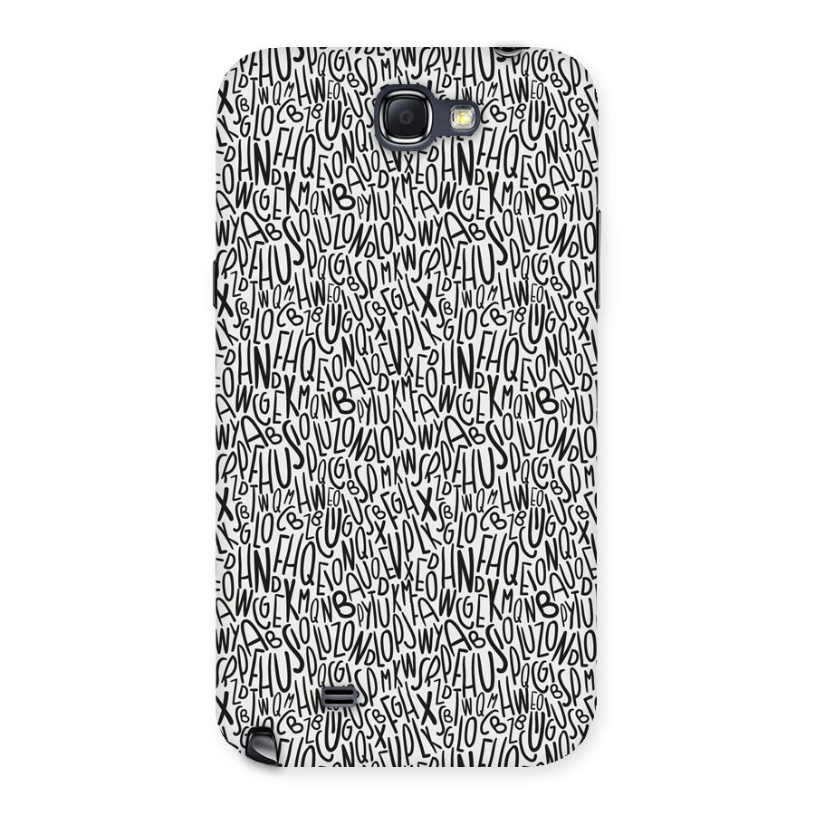 Alphabet Seamless Abstract Back Case for Galaxy Note 2