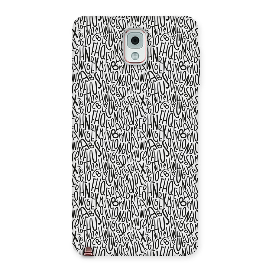 Alphabet Seamless Abstract Back Case for Galaxy Note 3