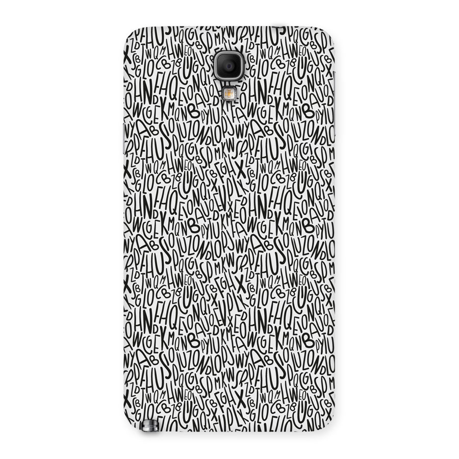 Alphabet Seamless Abstract Back Case for Galaxy Note 3 Neo