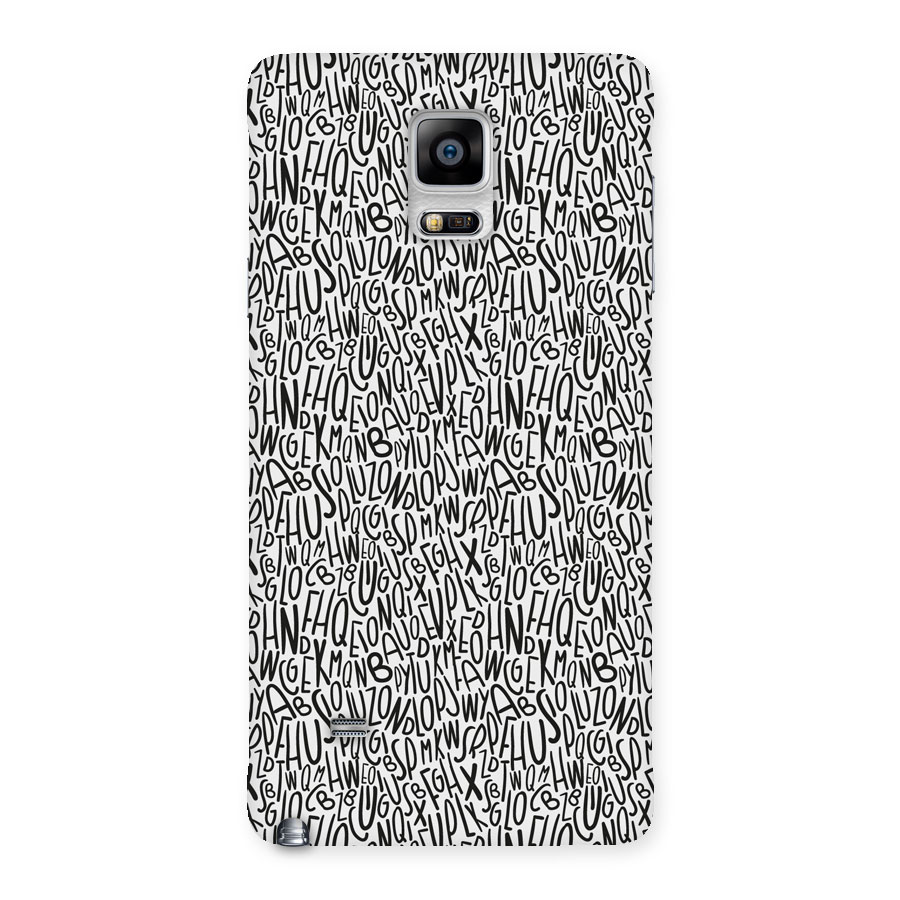 Alphabet Seamless Abstract Back Case for Galaxy Note 4