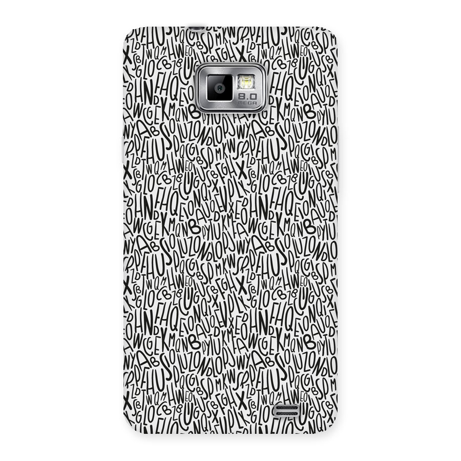 Alphabet Seamless Abstract Back Case for Galaxy S2