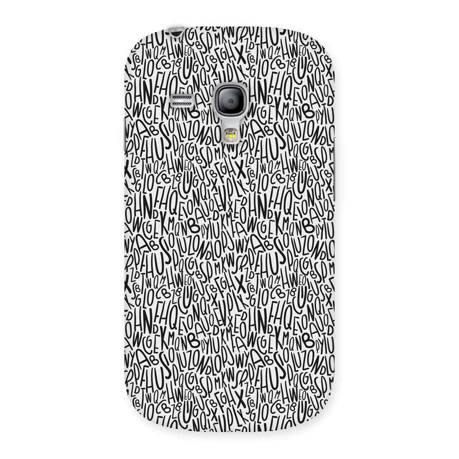 Alphabet Seamless Abstract Back Case for Galaxy S3 Mini