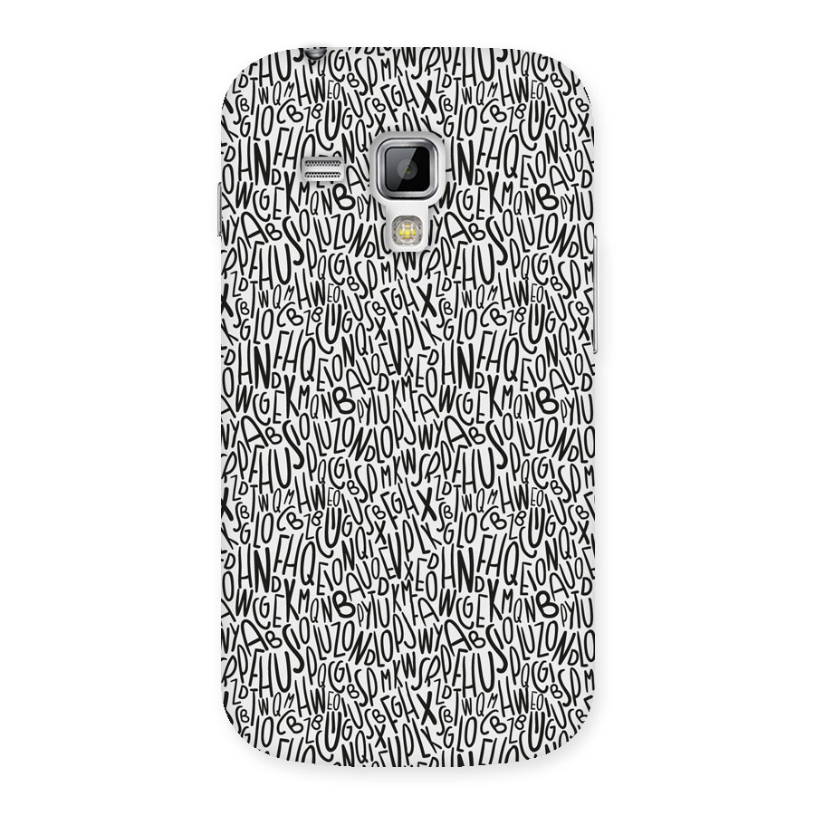 Alphabet Seamless Abstract Back Case for Galaxy S Duos