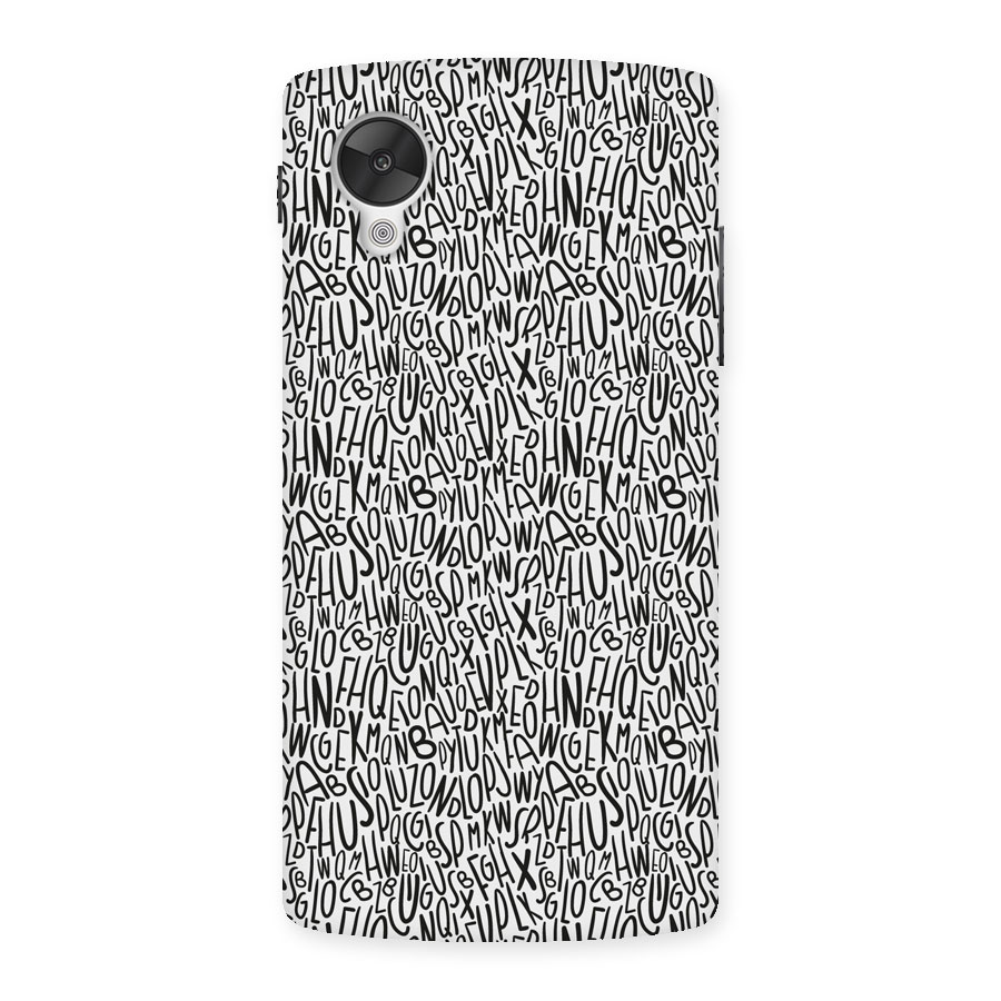Alphabet Seamless Abstract Back Case for Google Nexus 5