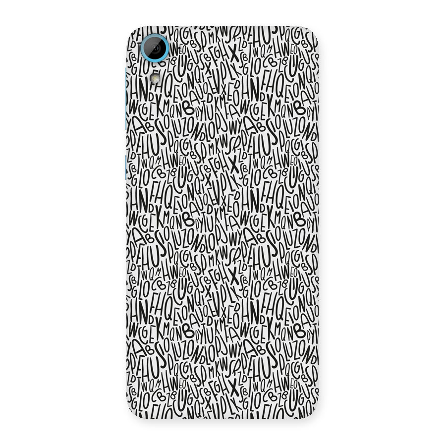 Alphabet Seamless Abstract Back Case for HTC Desire 826