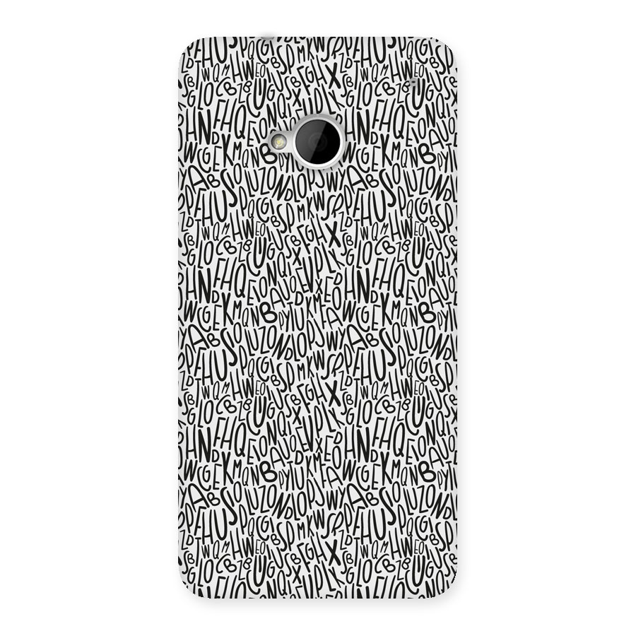 Alphabet Seamless Abstract Back Case for HTC One M7