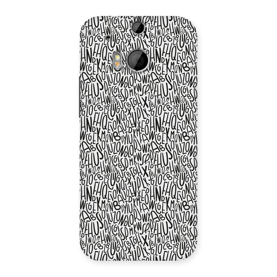 Alphabet Seamless Abstract Back Case for HTC One M8