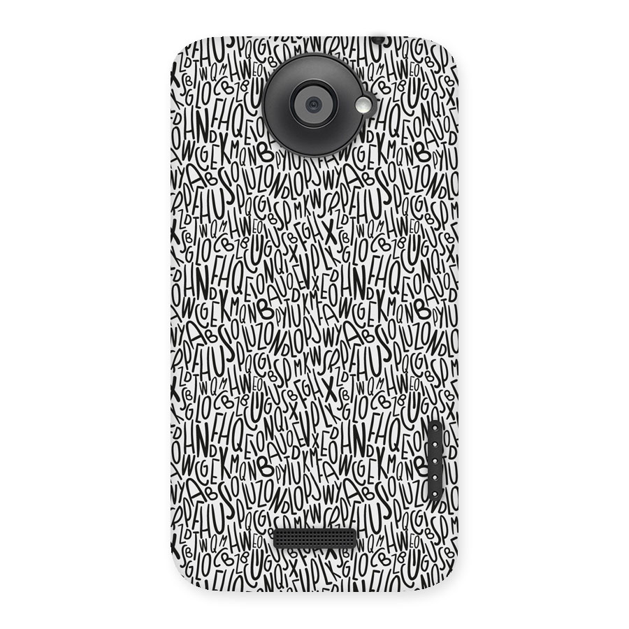 Alphabet Seamless Abstract Back Case for HTC One X