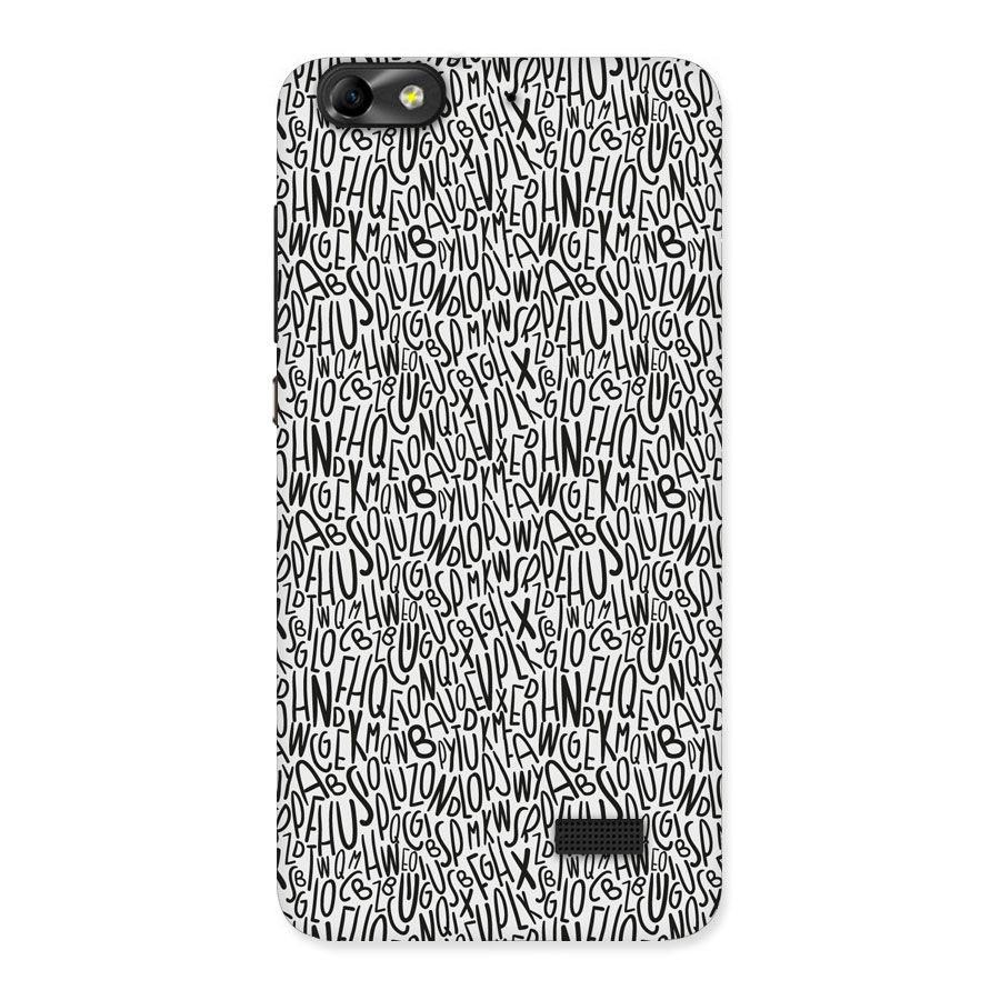 Alphabet Seamless Abstract Back Case for Honor 4C