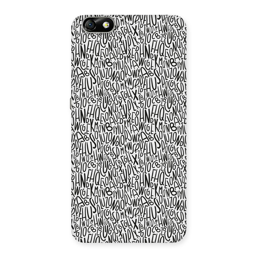 Alphabet Seamless Abstract Back Case for Honor 4X