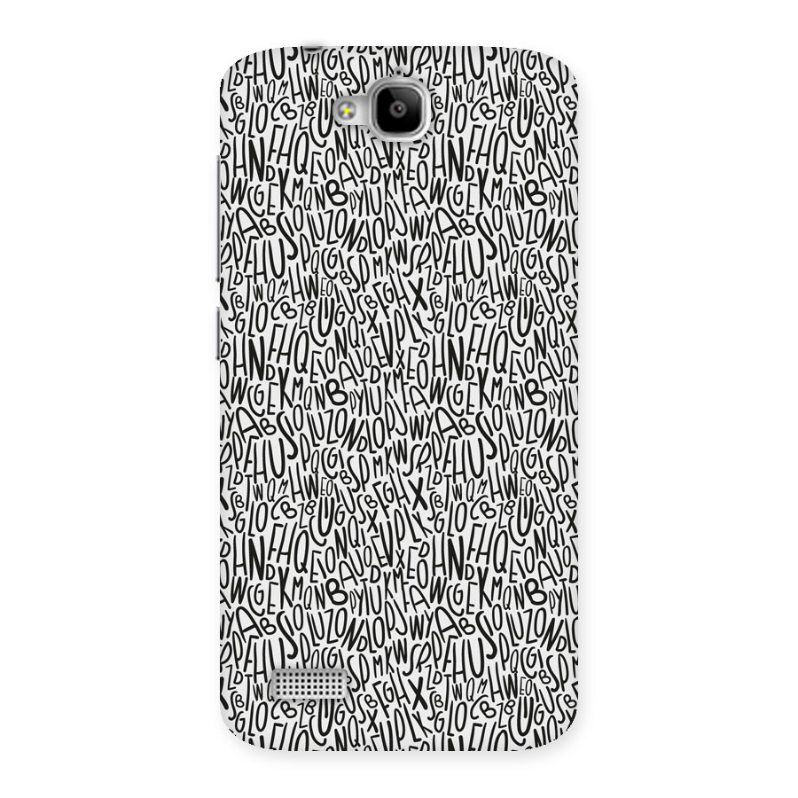 Alphabet Seamless Abstract Back Case for Honor Holly