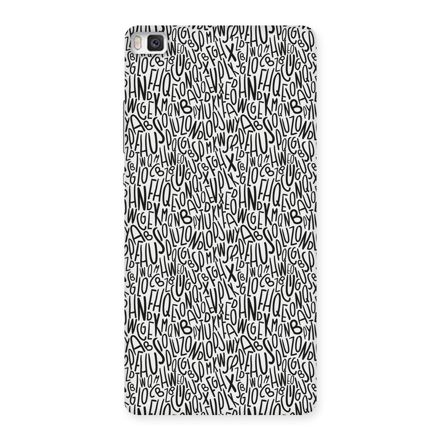 Alphabet Seamless Abstract Back Case for Huawei P8