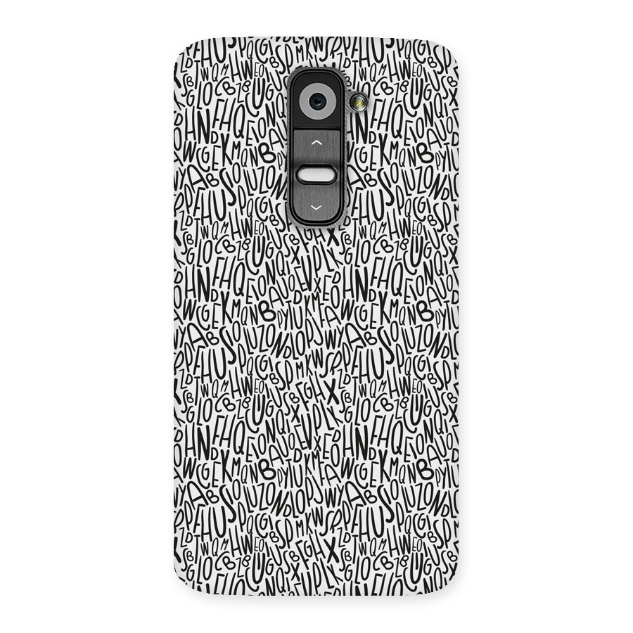 Alphabet Seamless Abstract Back Case for LG G2