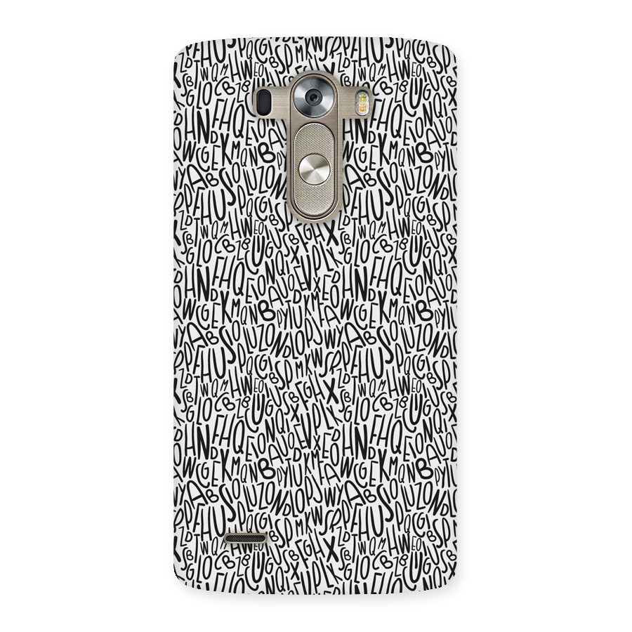 Alphabet Seamless Abstract Back Case for LG G3