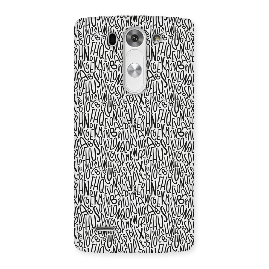 Alphabet Seamless Abstract Back Case for LG G3 Beat