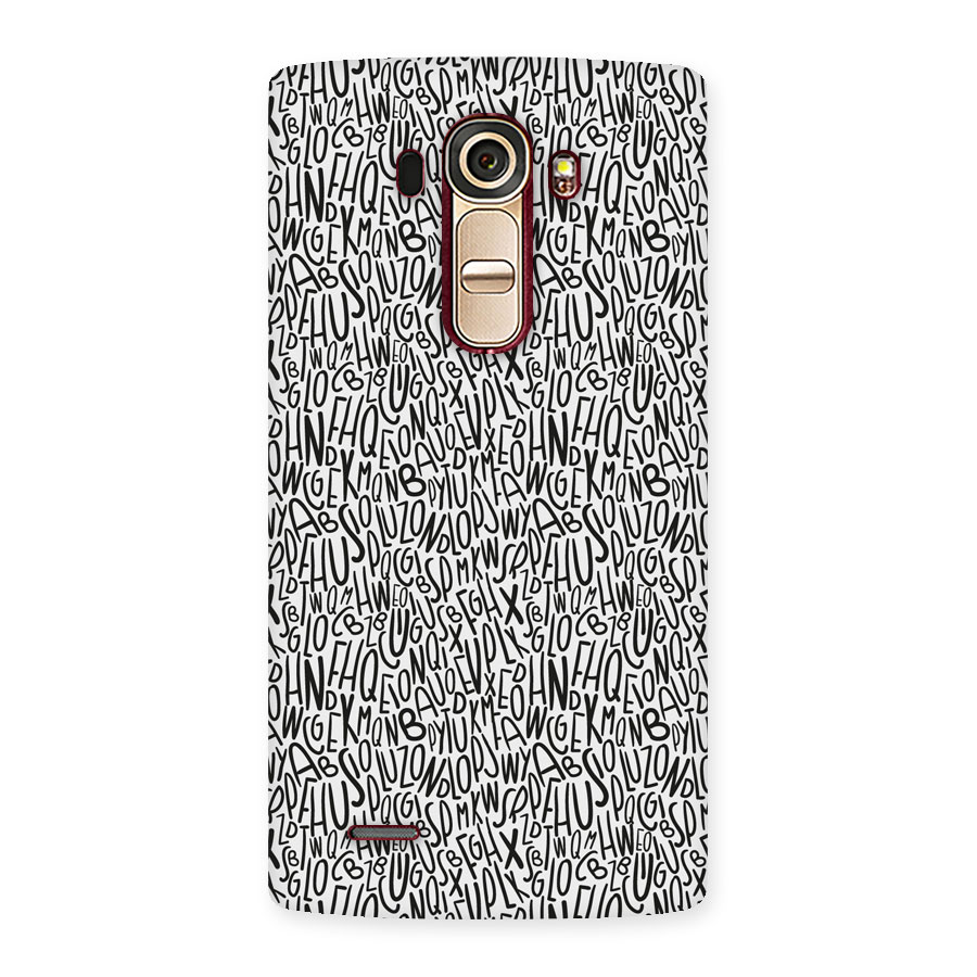 Alphabet Seamless Abstract Back Case for LG G4