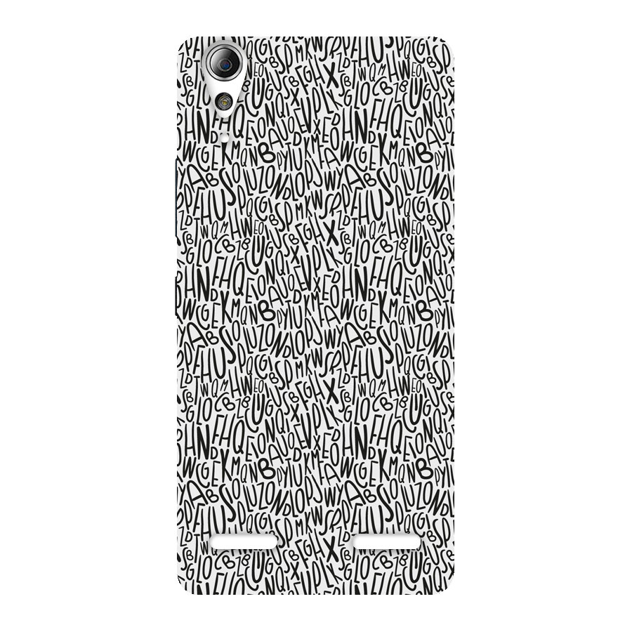Alphabet Seamless Abstract Back Case for Lenovo A6000 Plus