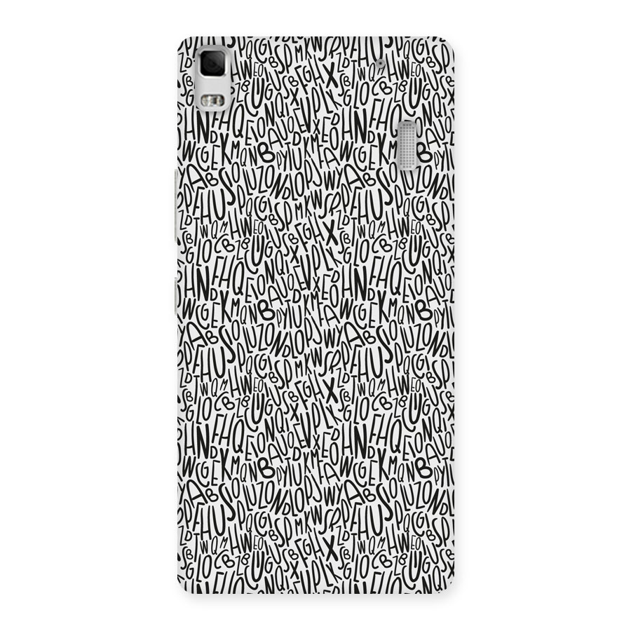 Alphabet Seamless Abstract Back Case for Lenovo A7000