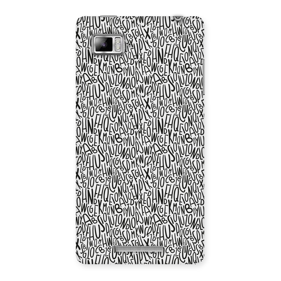 Alphabet Seamless Abstract Back Case for Lenovo Vibe Z K910