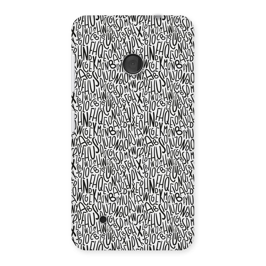 Alphabet Seamless Abstract Back Case for Lumia 530