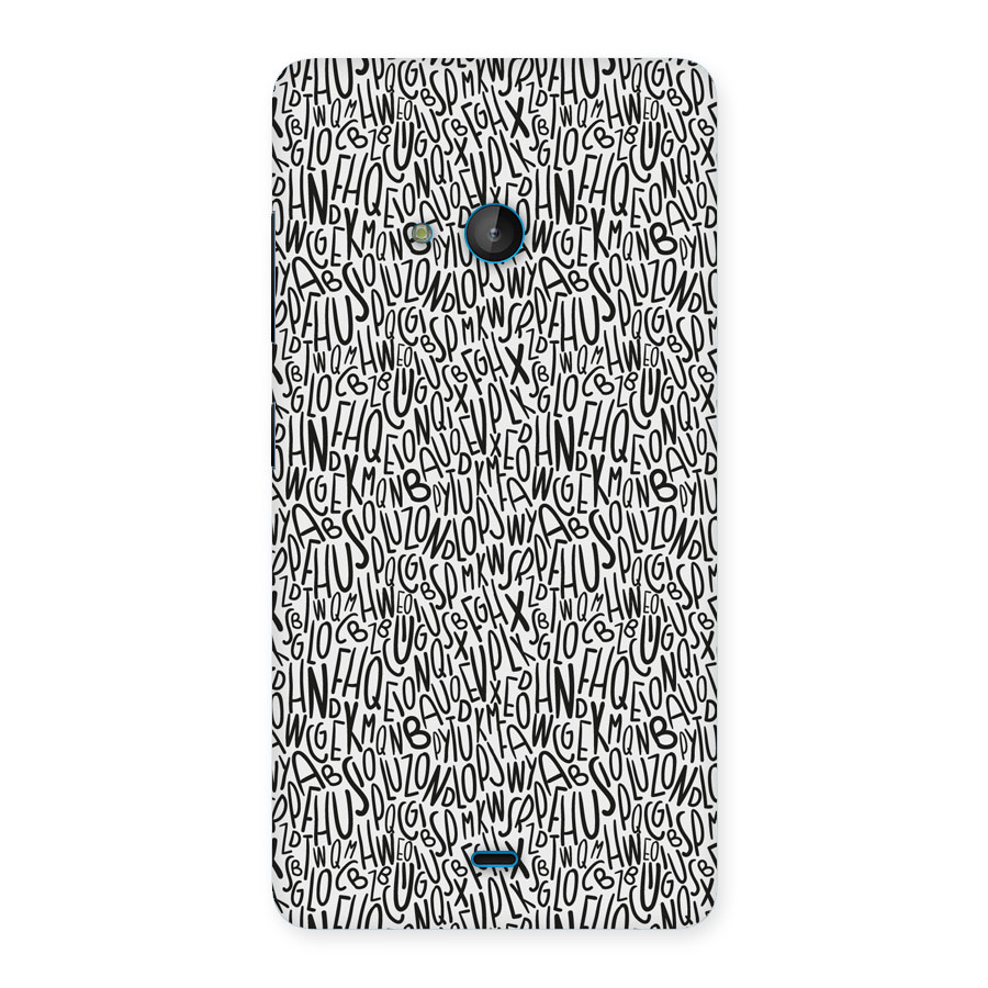 Alphabet Seamless Abstract Back Case for Lumia 540