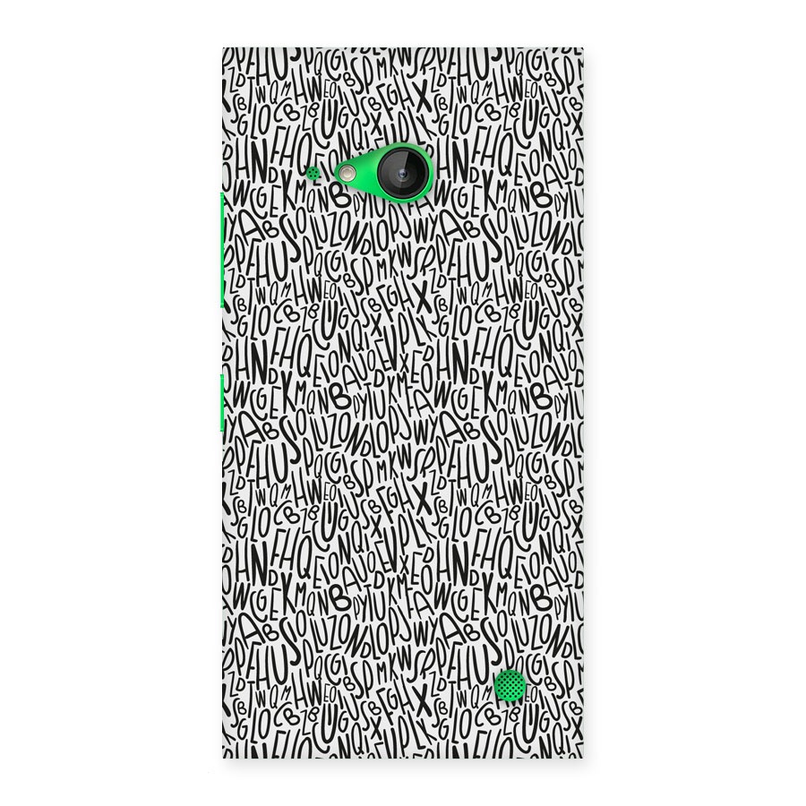 Alphabet Seamless Abstract Back Case for Lumia 730
