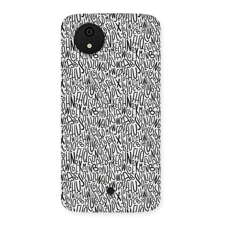Alphabet Seamless Abstract Back Case for Micromax Canvas A1